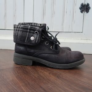 🦋Women's Black Combat Boots